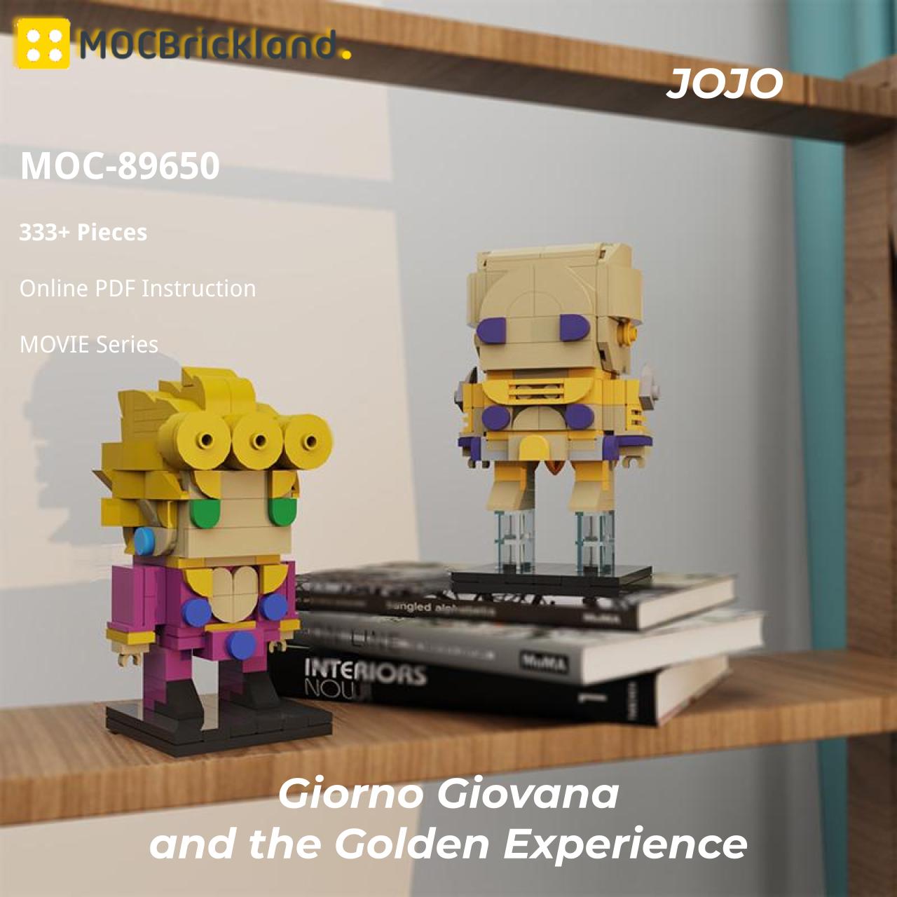 MOCBRICKLAND MOC-89650 Giorno Giovana and the Golden Experience - JoJo