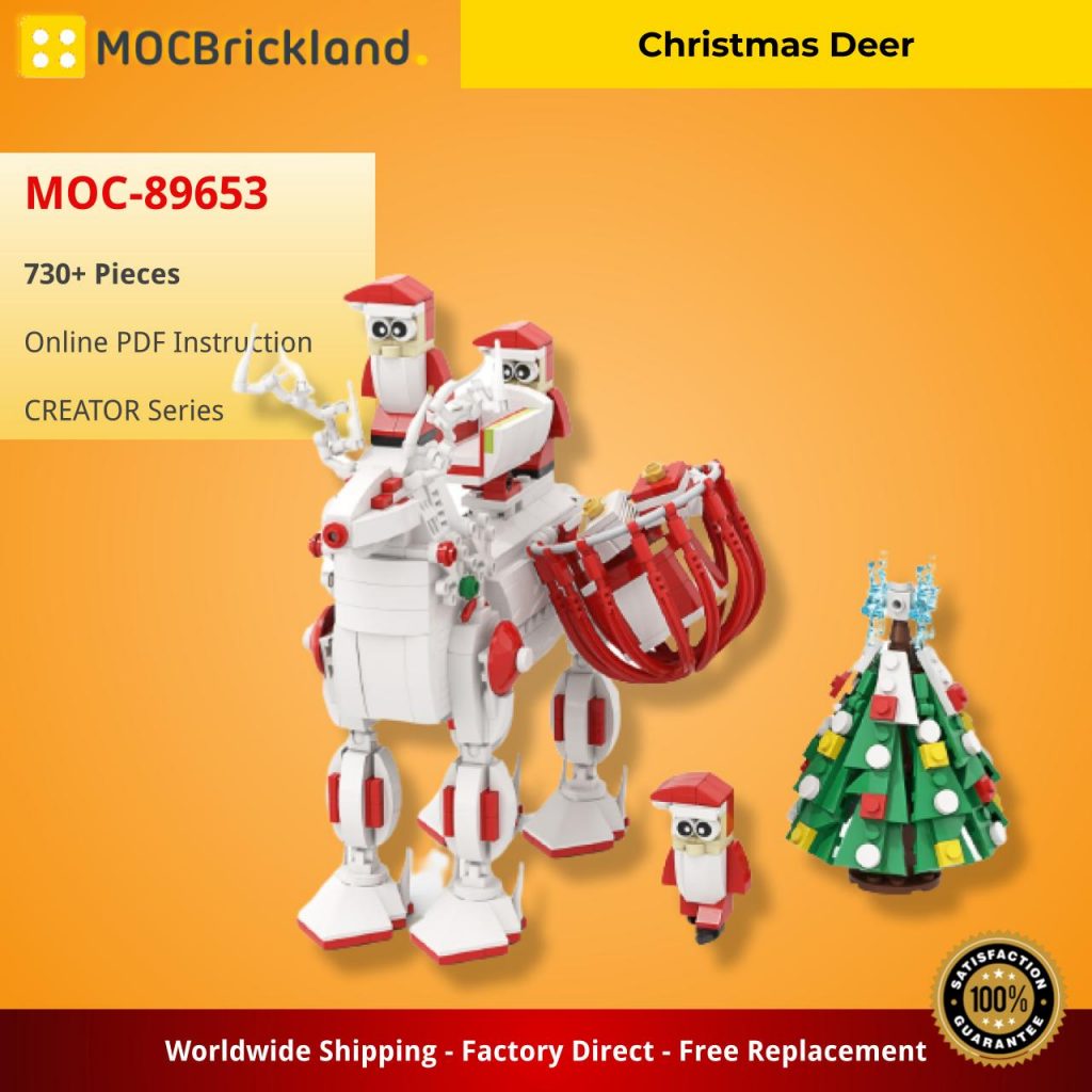 Christmas Deer MOC-89653 Creator with 730 Pieces