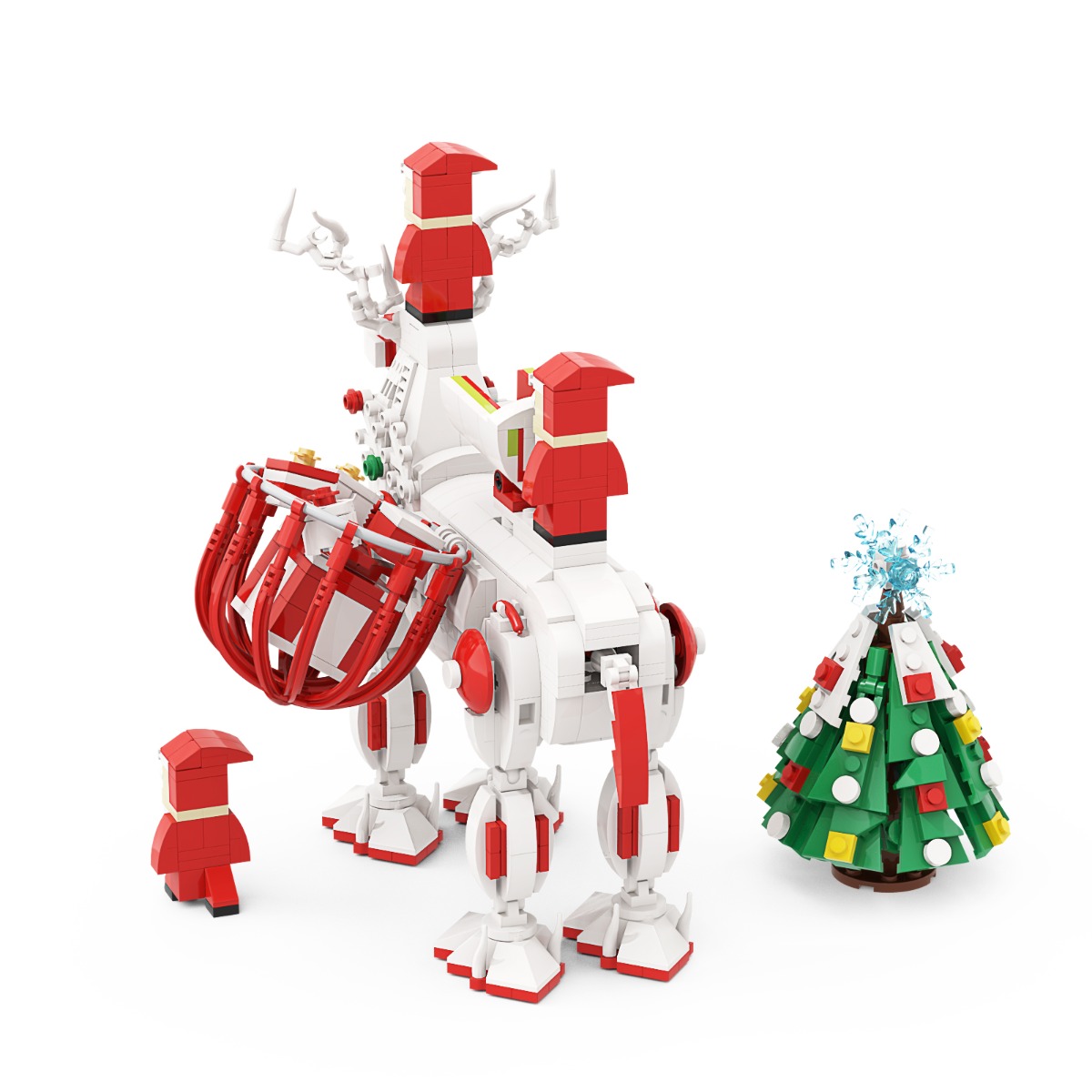 MOCBRICKLAND MOC-89653 Christmas Deer (3)