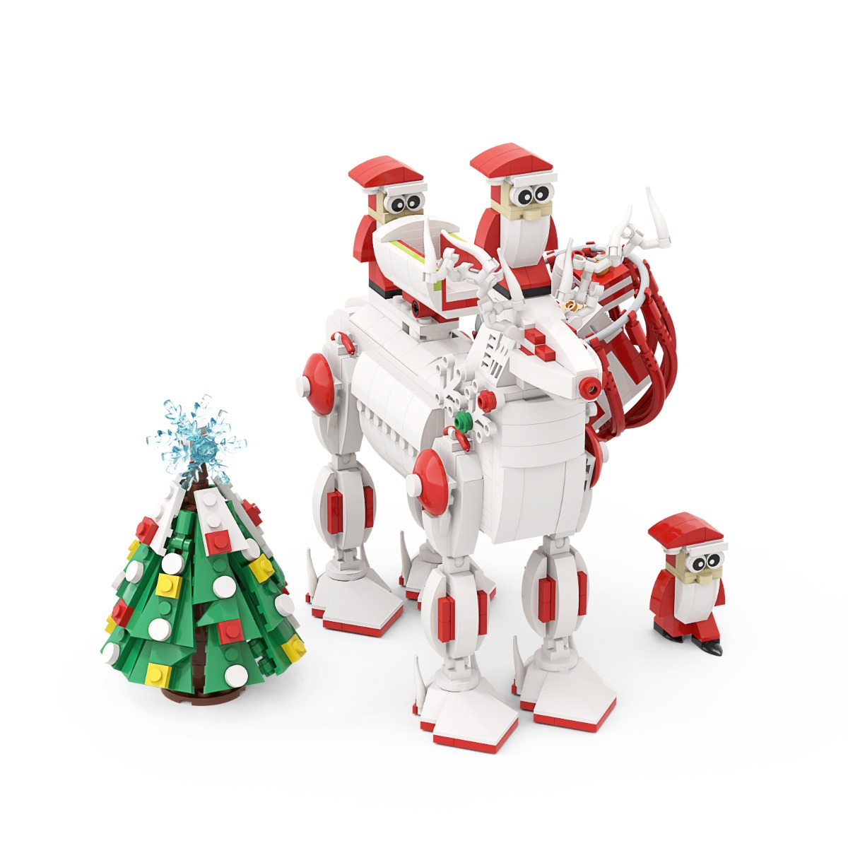 MOCBRICKLAND MOC-89653 Christmas Deer (4)