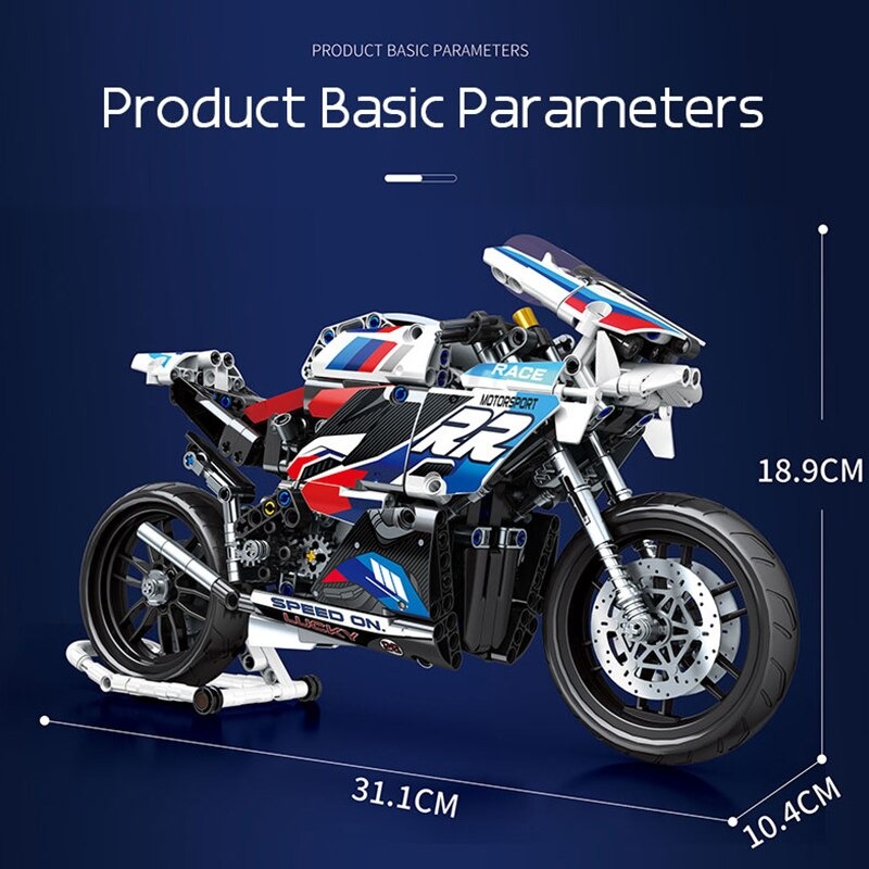 RR Motor League Motorcycle Technician MOC-89703 with 768 pieces RR Motor League Motorcycle Technician MOC-89703 with 768 pieces