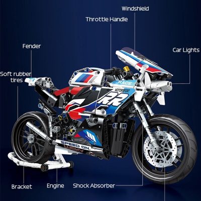 RR Motor League Motorcycle Technician MOC-89703 with 768 pieces