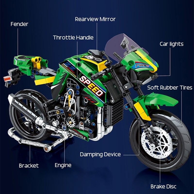 Moto League Motorcycle Technician MOC-89715 with 776 pieces Moto League Motorcycle Technician MOC-89715 with 776 pieces