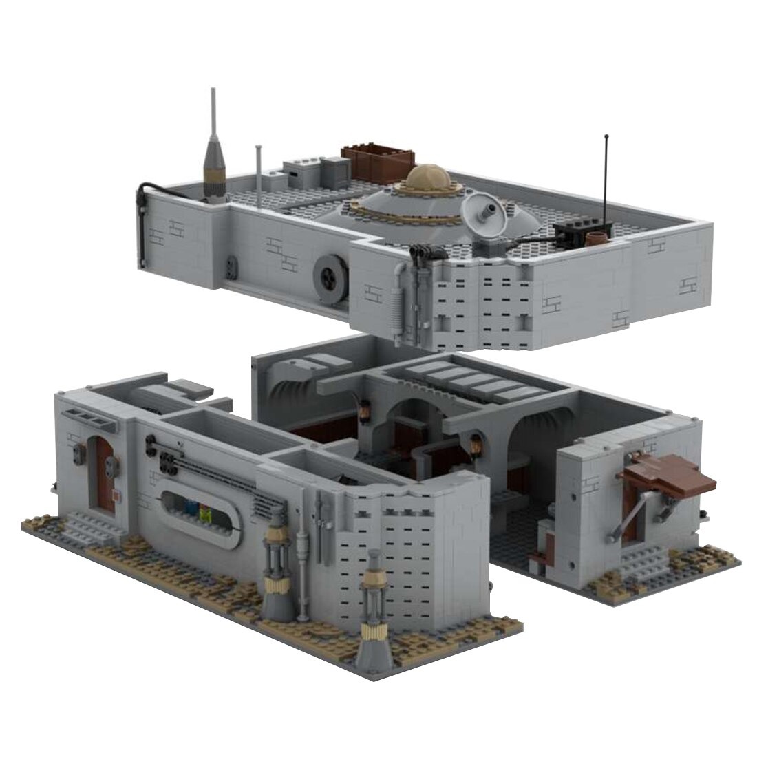 Nevarro Cantina Star Wars MOC-91322 with 1679 pieces Nevarro Cantina Star Wars MOC-91322 with 1679 pieces