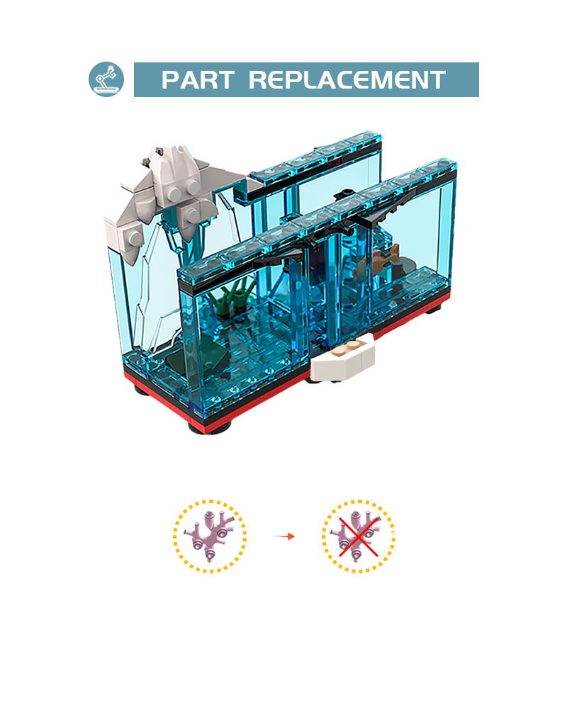 The Sinking Micro Titanic Display Expansion Set MOC-91796 Creator with 117 pieces