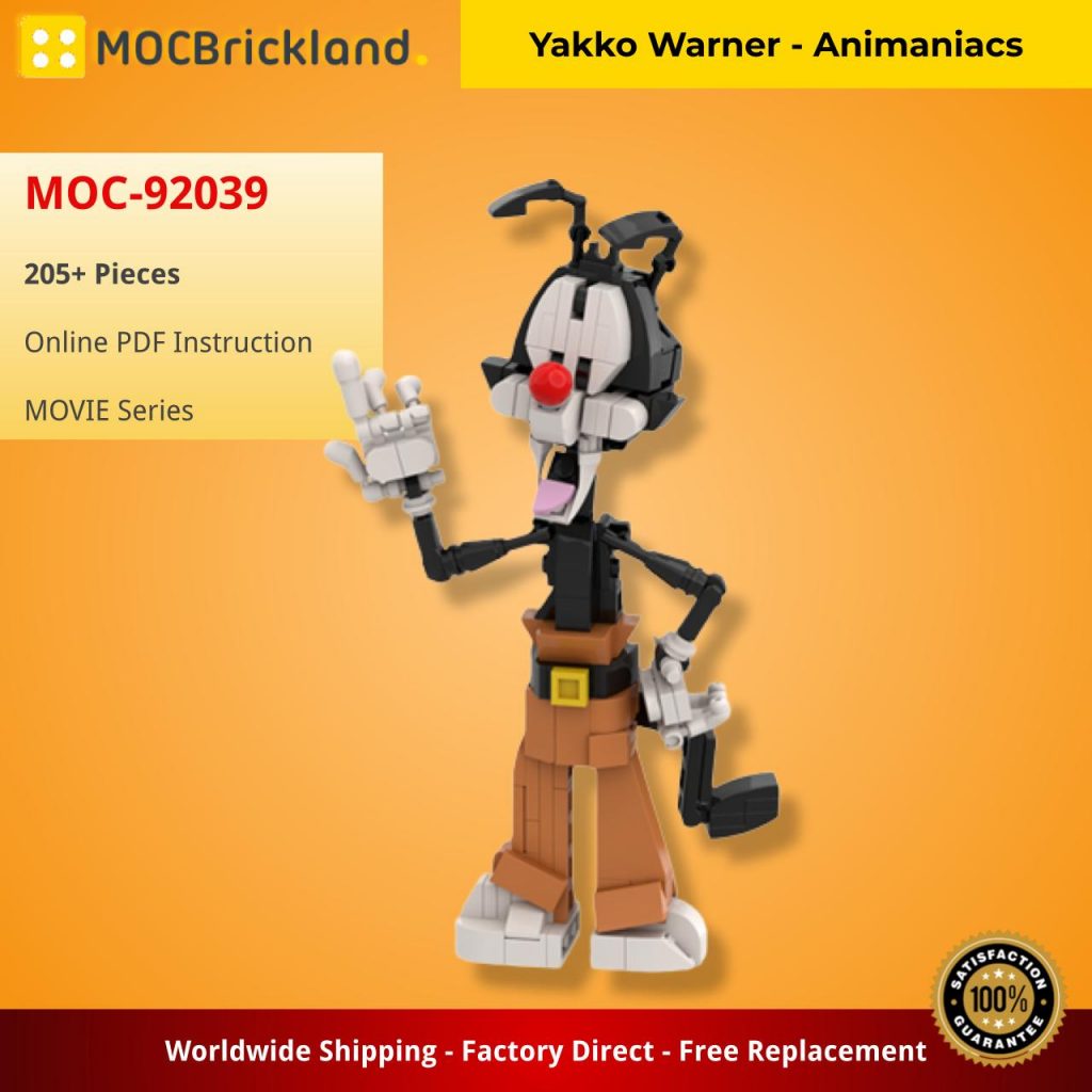 Yakko Warner – Animaniacs MOC-92039 Movie with 205 Pieces
