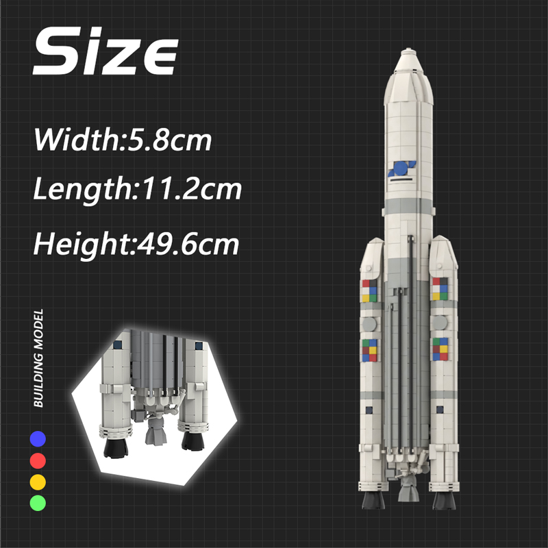 1:110 Ariane 5 ECA MOC-93722 Space Designed By SkySaac With 1256 Pieces