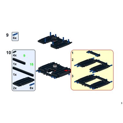 Platform Semi-Trailers with Steering Axles for Trucks Technician MOC-93880 with 874 pieces