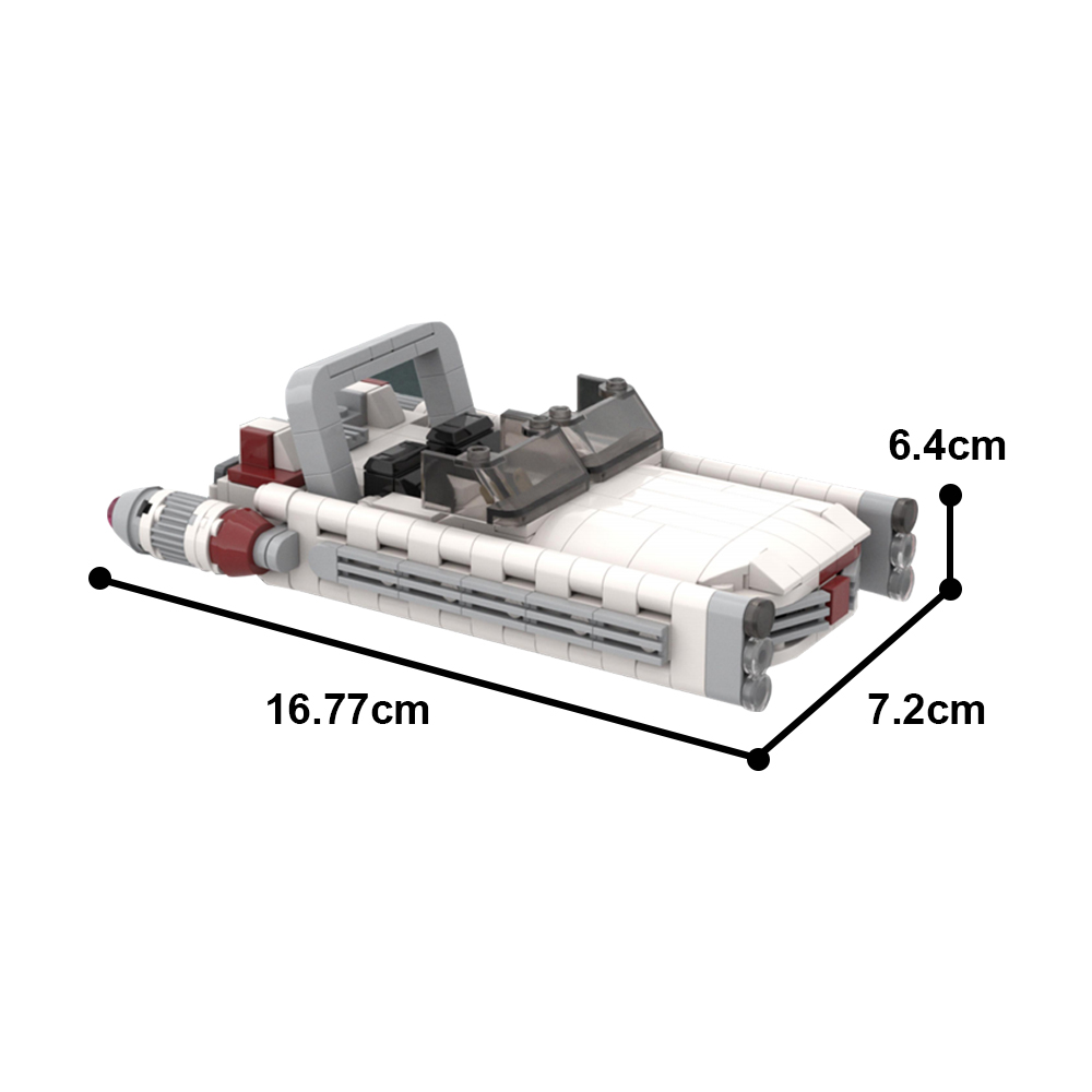 Pixel-Dans Bobas Landspeeder Star Wars MOC-98172 with 352 pieces