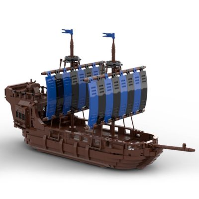 Black Falcon Ship Creator MOC-98938 with 1320 pieces