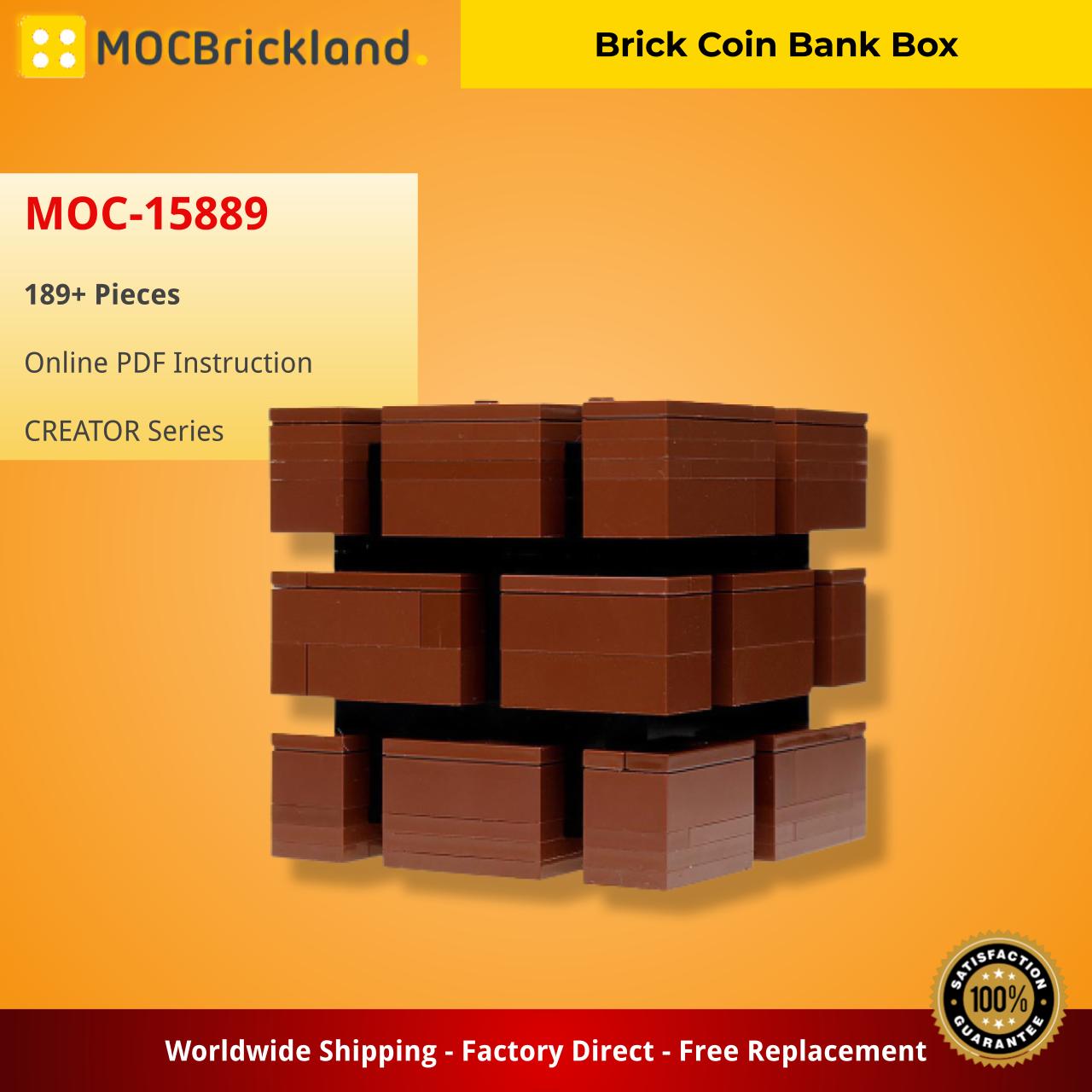 MOCBRICLAND MOC-15889 Brick Coin Bank Box (2)