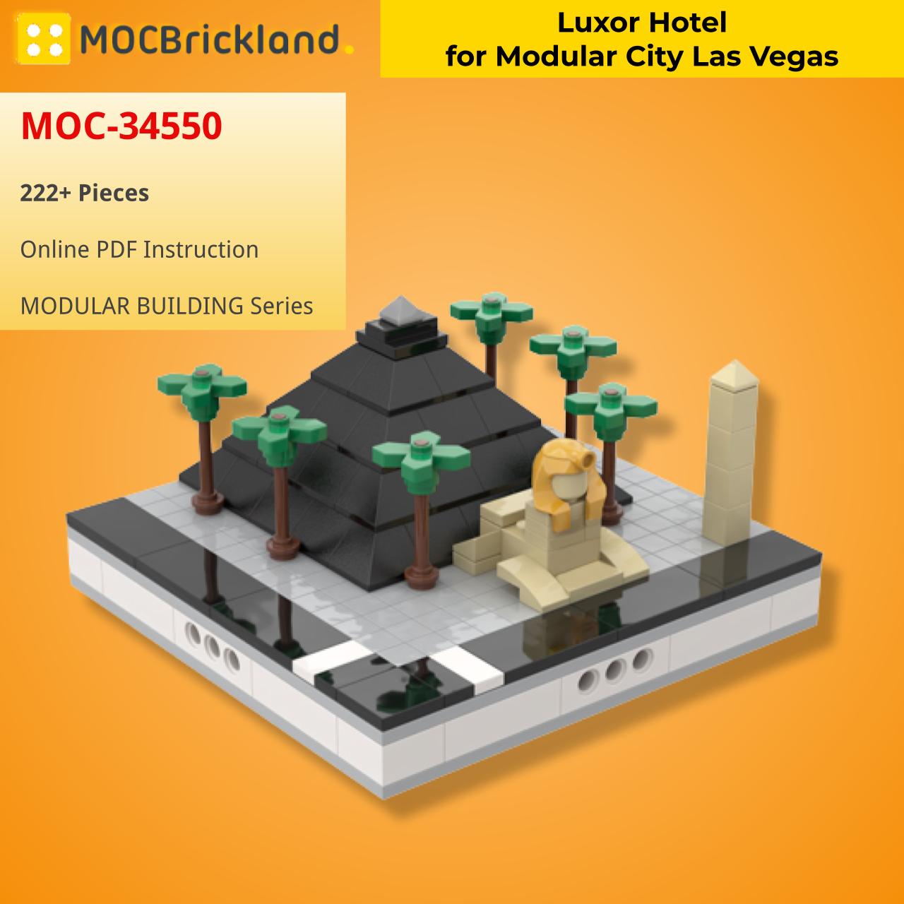 Luxor Hotel for Modular City Las Vegas MODULAR BUILDING MOC-34550 WITH 222 PIECES