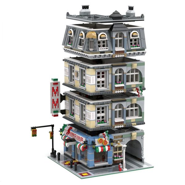 Mamma Mia Pizzeria M1 MODULAR BUILDING MOC-39491 by Magdatoys WITH 4449 PIECES