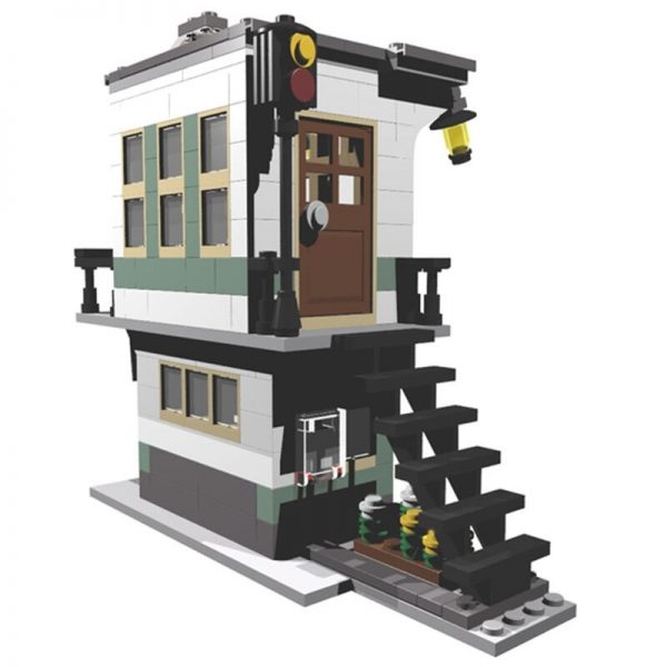 31036 Railroad Tower MODULAR BUILDING MOC-4307 by Berth WITH 371 PIECES