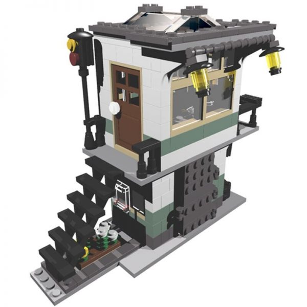 31036 Railroad Tower MODULAR BUILDING MOC-4307 by Berth WITH 371 PIECES