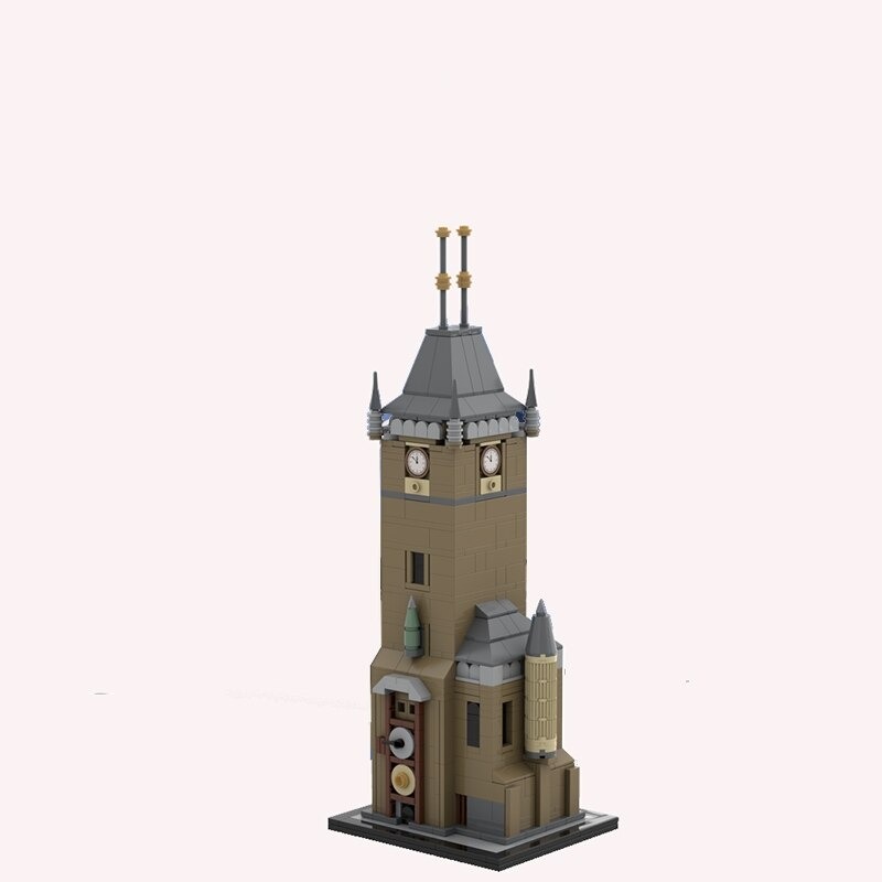 Prague Astronomical Clock Tower MODULAR BUILDING MOC-50171 by Pingubricks with 647 pieces