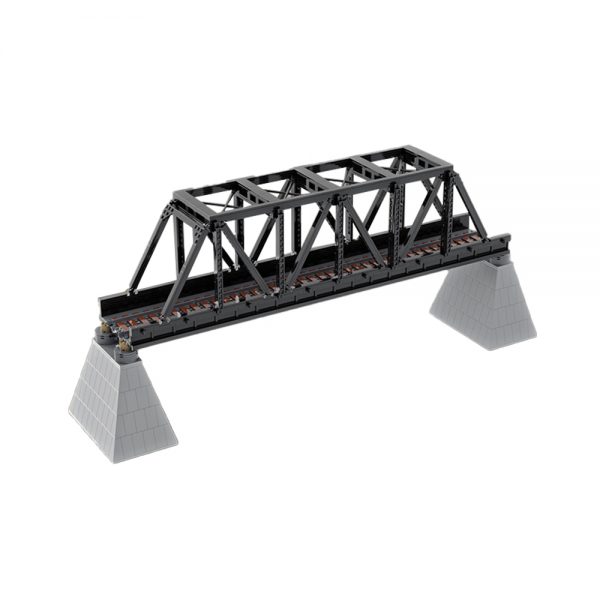 Iron Truss Railway Bridge MODULAR BUILDING MOC-51141 with 1224 pieces