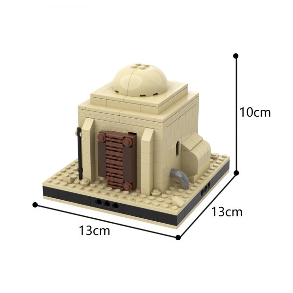 Desert House #1 for a Modular Tatooine MODULAR BUILDING MOC-55012 by Gabizon with 274 pieces