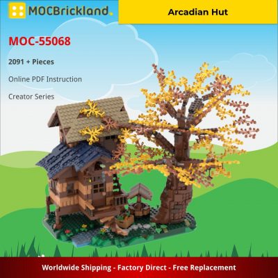 Arcadian Hut MODULAR BUILDING MOC-55068 WITH 2091 PIECES