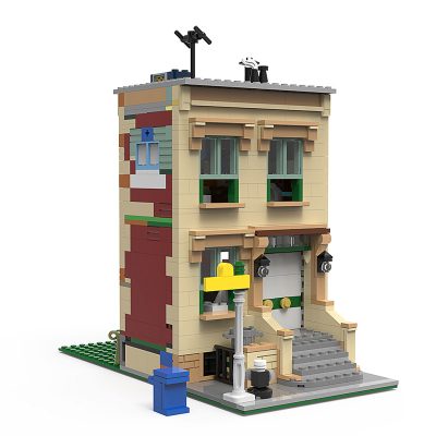 Sesame Street MODULAR BUILDING MOC-56256 by benbuildslego WITH 947 PIECES