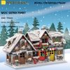 Winter Christmas House MODULAR BUILDING MOC 58700-79497 WITH 2342 PIECES
