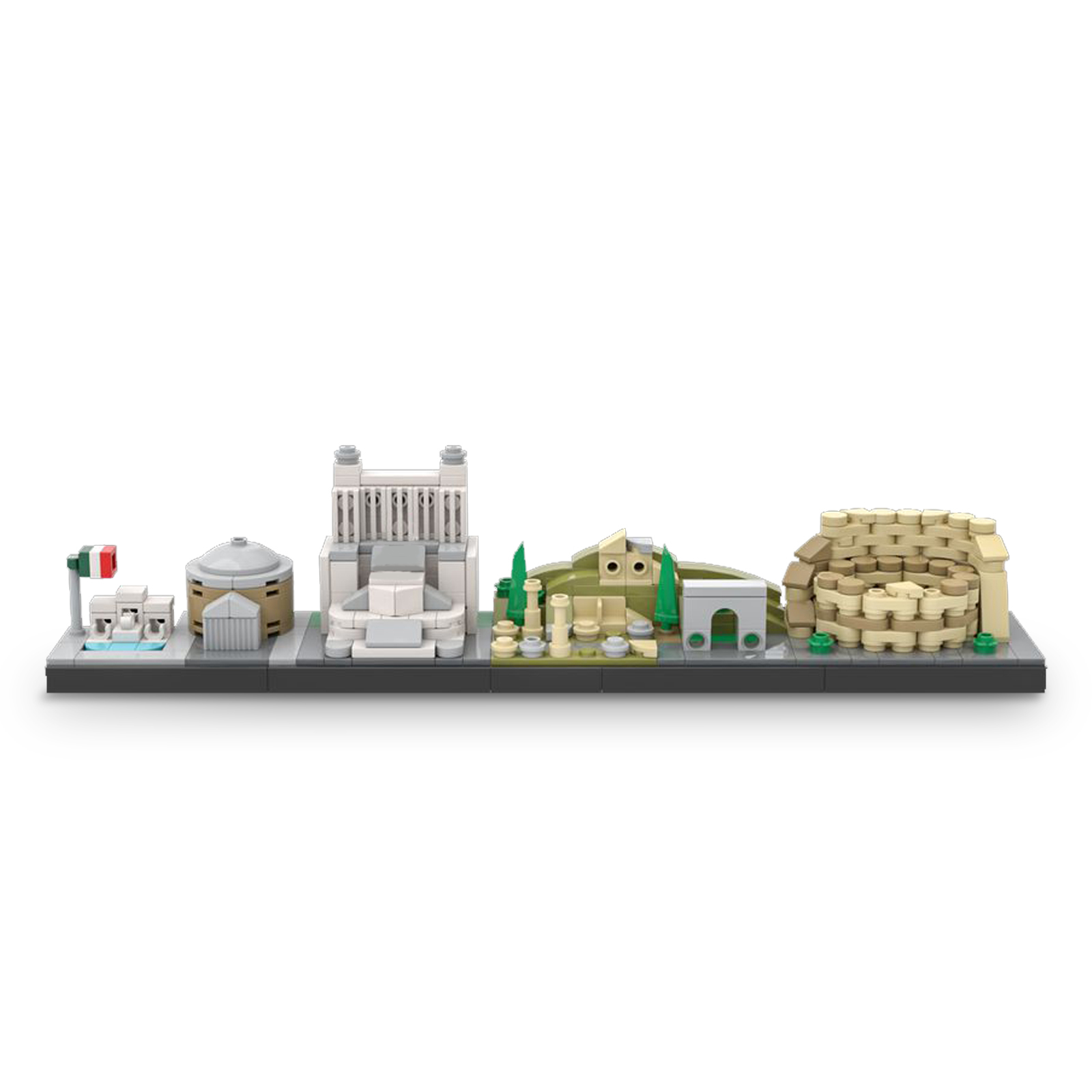 Rome Skyline MODULAR BUILDING MOC-65023 WITH 373 PIECES