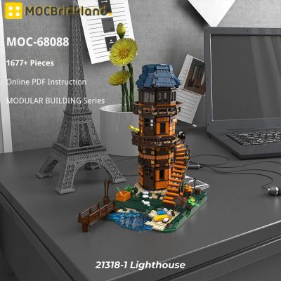 21318-1 Lighthouse MODULAR BUILDING MOC-68088 by Emil_mu with 1677 pieces