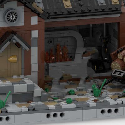 Medieval Blacksmith Modular Building MOC-76414 by Tavernellos with 1694 pieces