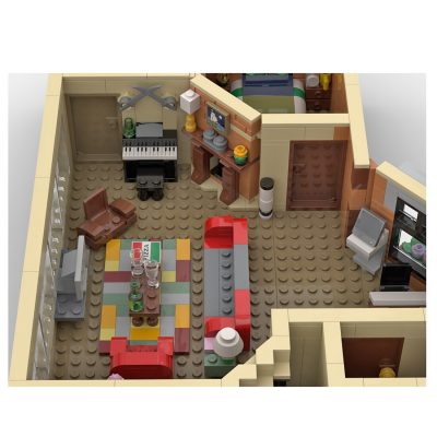 HIMYM Apartment MODULAR BUILDING MOC-80890 by LegoArtisan with 886 pieces