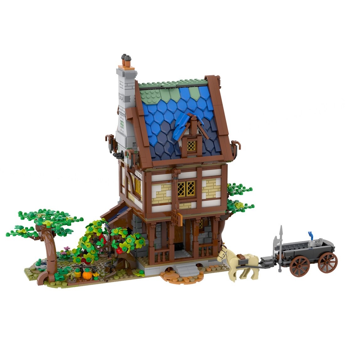 LEGO MOC Medieval Town Market by Gr33tje13