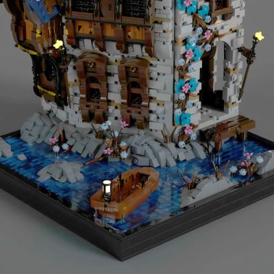 Fire Station by BrickAtive MODULAR BUILDING MOC-89350 WITH 3066 PIECES