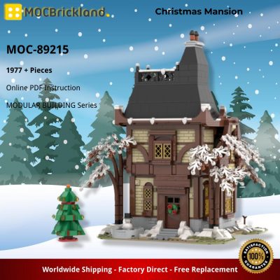 Christmas Mansion MODULAR BUILDING MOC-89215 by Gr33tje13 with 1977 pieces