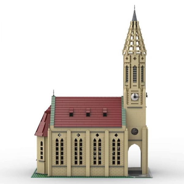 Genuine Authorize European Gothic Church Modular Building MOC-89742 with 6276 pieces