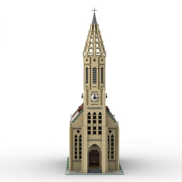 Genuine Authorize European Gothic Church Modular Building MOC-89742 with 6276 pieces