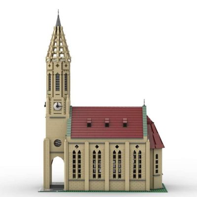 Genuine Authorize European Gothic Church Modular Building MOC-89742 with 6276 pieces