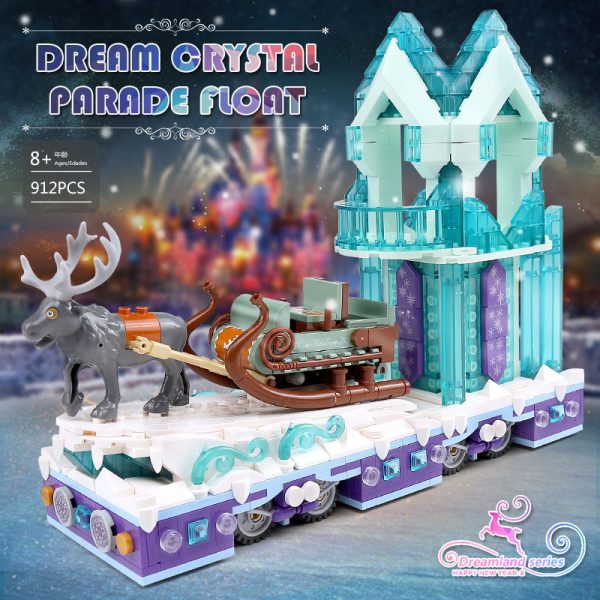 Snow World Princess Fantasy Winter Village Sleigh Creator MOULD KING 11002 with 912 pieces