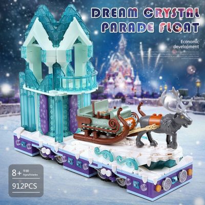 Snow World Princess Fantasy Winter Village Sleigh Creator MOULD KING 11002 with 912 pieces