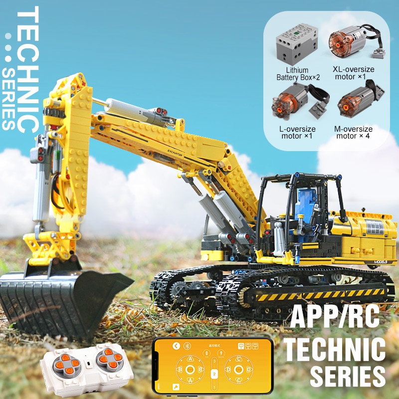 Excavator Link Belt 250 X 3 – PF Version Truck Technic MOULD KING 13112 with 1830 pieces Excavator Link Belt 250 X 3 – PF Version Truck Technic MOULD KING 13112 with 1830 pieces