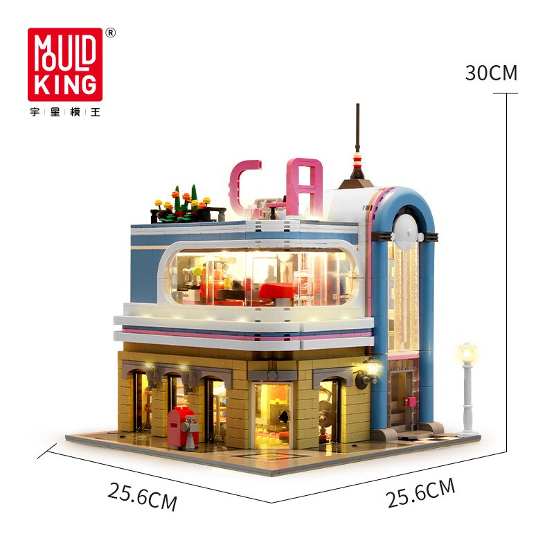 The Downtown Diner Modular Building MOULD KING 16001 with 2078 pieces ...