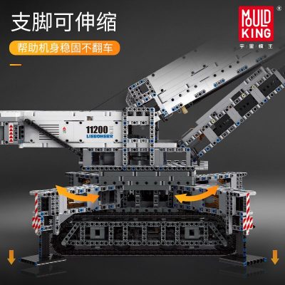 Remote Control LIEBHERRS LTM Excavator Truck Technic MOULD KING 17002 with 400 pieces