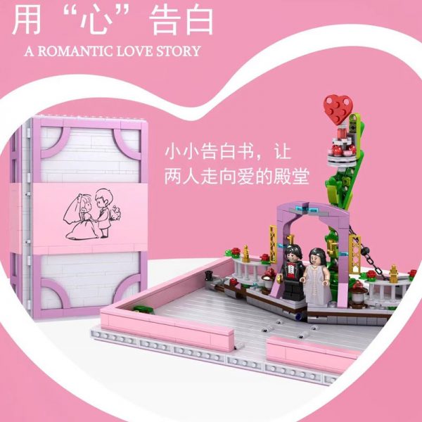 A Romantic Love Story Creator MOULD KING 10022 with 889 pieces