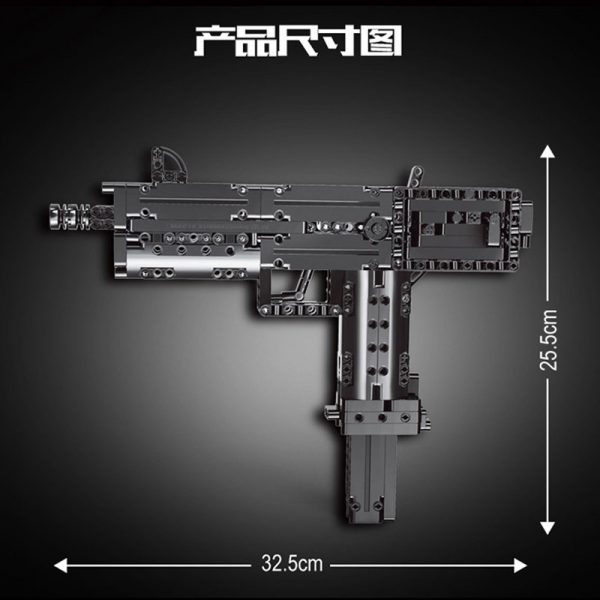 American Ingram Mac-10 Military MOULD KING 14012 with 478 pieces
