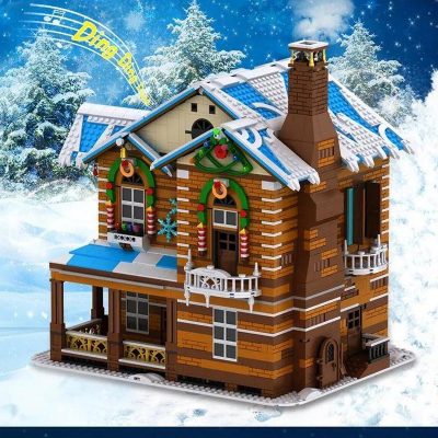 Merry Christmas: Christmas House Modular Building MOULD KING 16011 with 3693 pieces