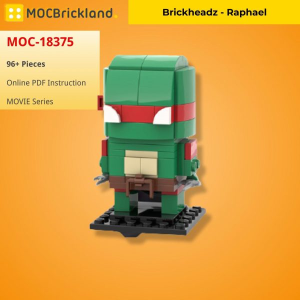 Brickheadz – Raphael MOVIE MOC-18375 WITH 96 PIECES