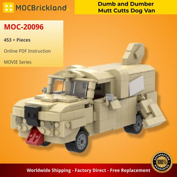 Dumb and Dumber Mutt Cutts Dog Van MOVIE MOC-20096 WITH 453 PIECES