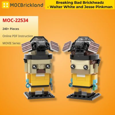 Breaking Bad Brickheadz – Walter White and Jesse Pinkman MOVIE MOC-22534 WITH 240 PIECES