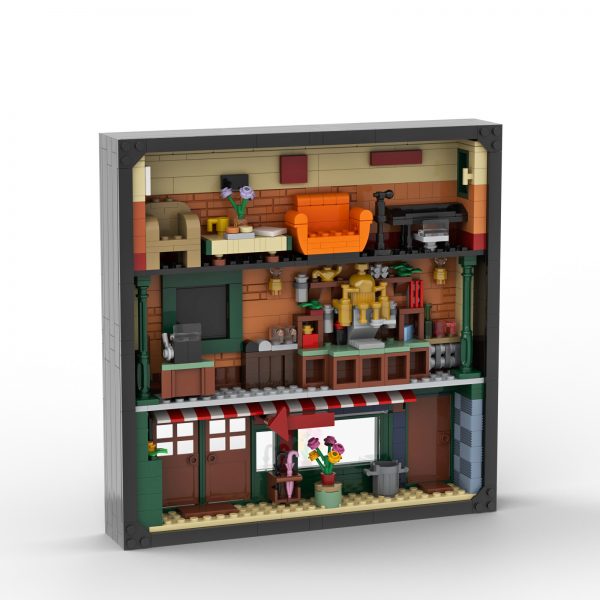 21319 FRIENDS Central Perk in Photo Frame MOVIE MOC-33700 by Beewiks WITH  690 PIECES - MOC Brick Land