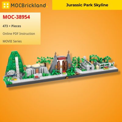 Jurassic Park Skyline MOVIE MOC-38954 WITH 473 PIECES