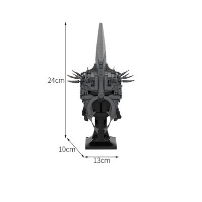 The Witch-King of Angmar – Helmet MOVIE MOC-39100 by Black-Mantled Builder WITH 777 PIECES