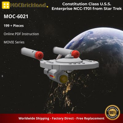 Constitution Class U.S.S. Enterprise NCC-1701 from Star Trek MOVIE MOC-6021 WITH 199 PIECES